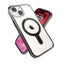Speck Presidio Perfect-Clear ClickLock & MagSafe dėklas - iPhone 17e / 16e / 15 / 14 / 13 (skaidrus / matinis juodas / pilkas)