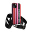 Karl Lagerfeld Color Stripes Strap – dėklas iPhone 14 (rožinis)