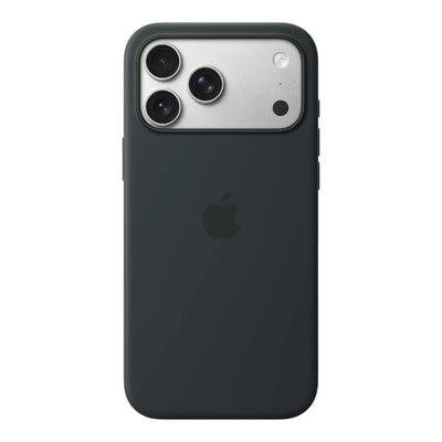 „Apple“ silikoninis dėklas – silikoninis dėklas su „MagSafe“, skirtas „iPhone 17 Pro Max“ (juodas)