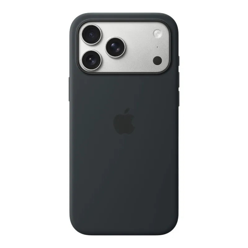„Apple“ silikoninis dėklas – silikoninis dėklas su „MagSafe“, skirtas „iPhone 17 Pro Max“ (juodas)