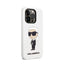 Karl Lagerfeld Silicone NFT Ikonik – dėklas iPhone 14 Pro Max (baltas)