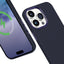Crong Color Cover LUX Magnetic - iPhone 15 Pro MagSafe dėklas (tamsiai mėlynas)
