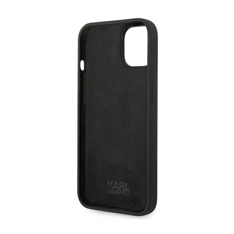 Karl Lagerfeld Silicone Ikonik Karl`s Head – Dėklas iPhone 14 Plus (juodas)