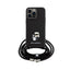Karl Lagerfeld Crossbody Saffiano Metal Pin Karl & Choupette – dėklas iPhone 15 Pro Max (juodas)