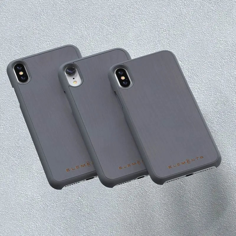 Nordic Elements Original Gefion – dėklas iPhone XR su tikros klevo medienos apdaila (Mid Grey)