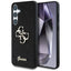 Guess Fixed Glitter Big 4G Metal Logo – dėklas Samsung Galaxy S25 (juodas)