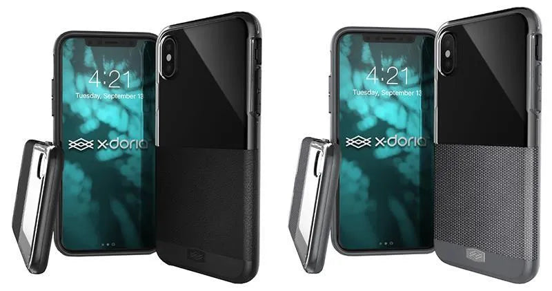 X-Doria Dash – dėklas iPhone X (juoda oda)