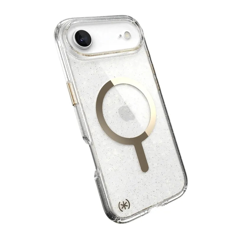 Speck Presidio Lux MagSafe - iPhone Air dėklas (blizgučiai / auksinis metalikas)