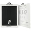Karl Lagerfeld Book Cover Saffiano Magnetic Karl & Choupette - Dėklas iPad Air 13" M3 (2025) / iPad Air 13" M2 (2024) (juodas)