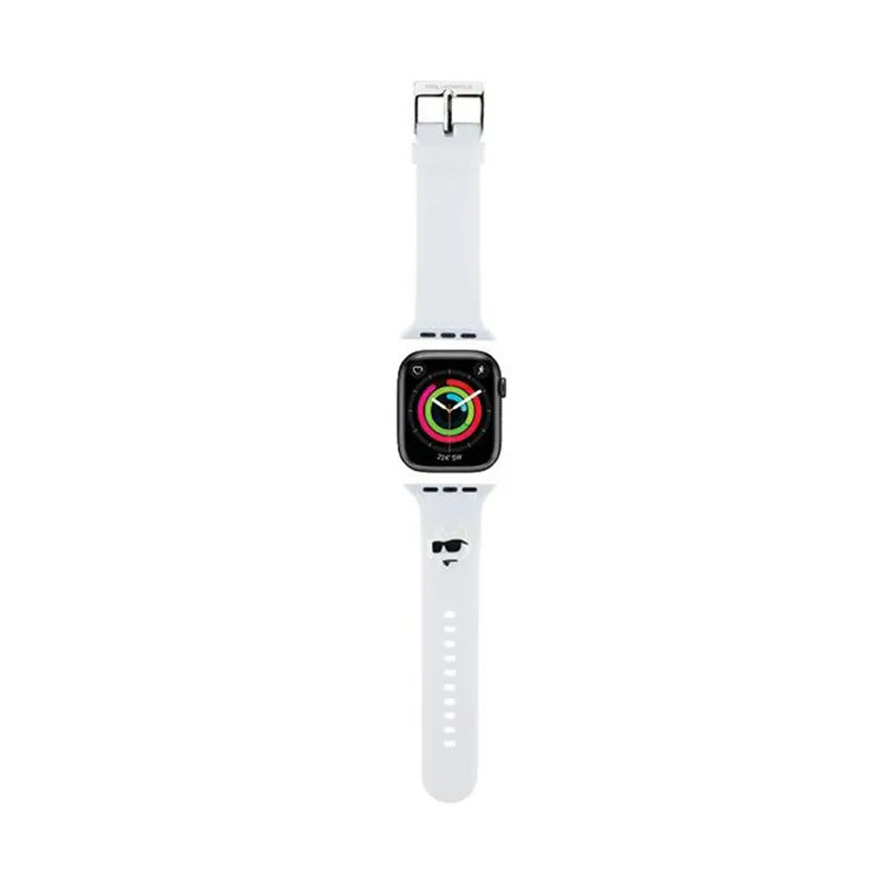 Karl Lagerfeld 3D Rubber Choupette Head NFT – apyrankė Apple Watch 42/44/45/49 mm laikrodžiams (balta)