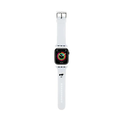 Karl Lagerfeld 3D Rubber Choupette Head NFT – apyrankė Apple Watch 42/44/45/49 mm laikrodžiams (balta)