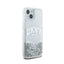 DKNY Liquid Glitter Big Logo – dėklas iPhone 15 / 14 / 13 (baltas)