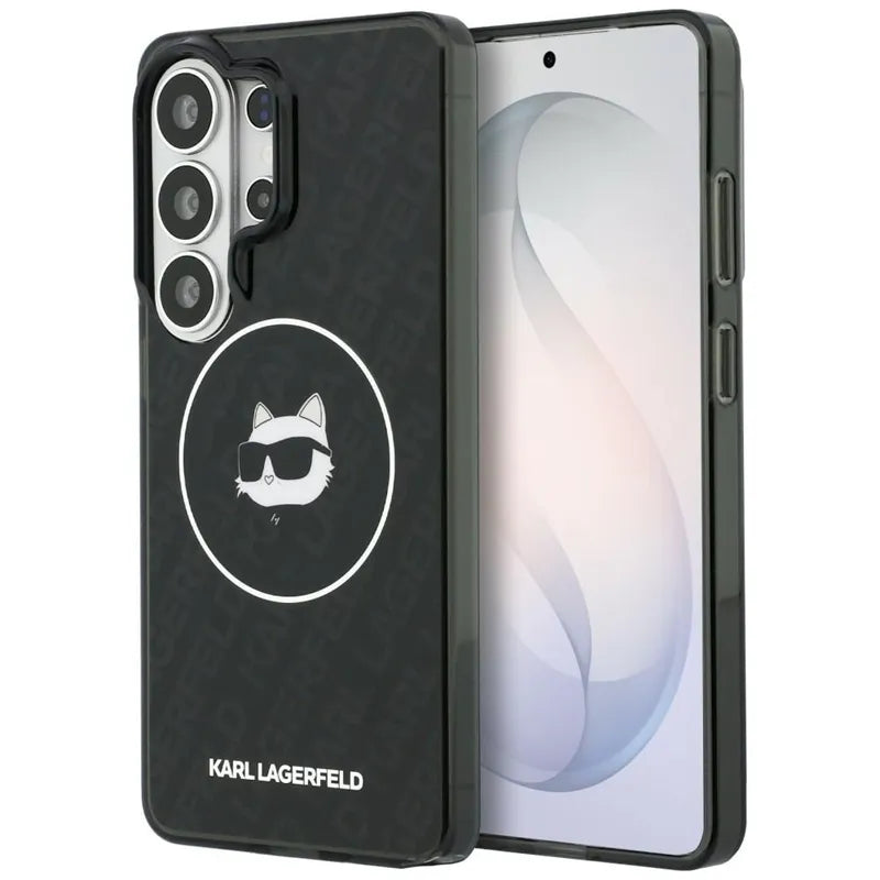Karl Lagerfeld IML Repeated Choupette MagSafe – Samsung Galaxy S26 Ultra dėklas (juodas)