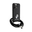 Karl Lagerfeld Crossbody Saffiano Metal Pin Karl & Choupette – dėklas iPhone 15 Pro Max (juodas)