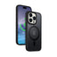 Crong Hybrid Frost MAG Cover – iPhone 15 Pro Max MagSafe dėklas (juodas)