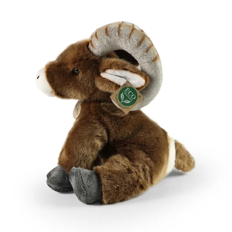 Rappa - Tikroviškas pliušinis Kanados snieginio avino žaislas, sėdintis, 28 cm, Eco-Friendly