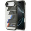 BMW M IML Metal Buttons Tricolor Lines MagSafe – dėklas iPhone Air (antracito spalvos)