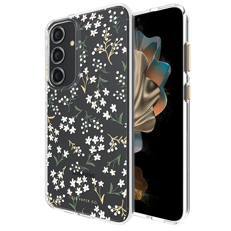 Rifle Paper Clear – Samsung Galaxy S24+ dėklas (Petite Fleurs)