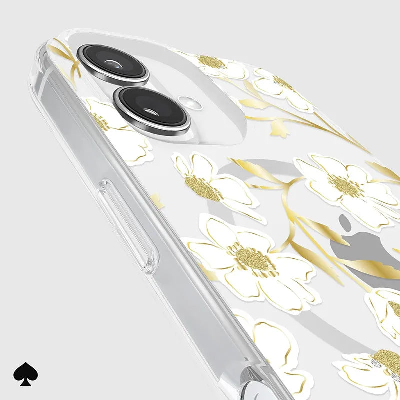 Kate Spade New York Protective Gems MagSafe – dėklas iPhone 16 (Sunshine Floral)