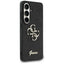 Guess Fixed Glitter Big 4G Metal Logo – dėklas Samsung Galaxy S26 (juodas)