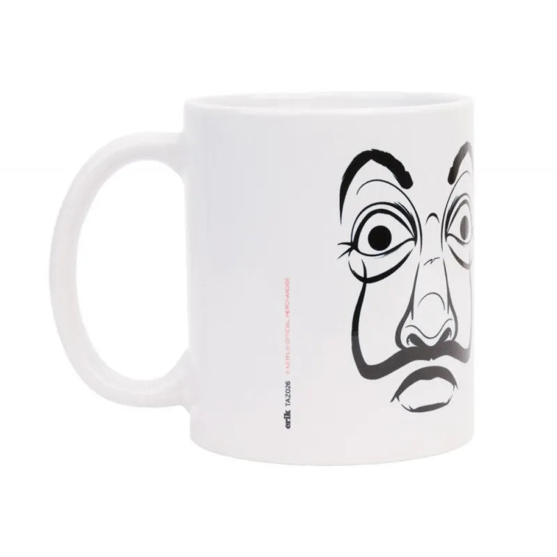La Casa De Papel – keraminis puodelis dovanų dėžutėje 330 ml (La Casa De Papel kaukė)