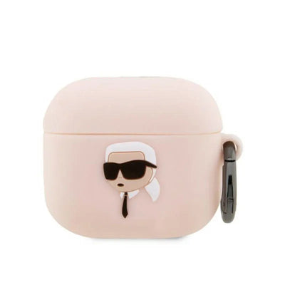 Karl Lagerfeld Silicone NFT Karl Head 3D – AirPods 3 dėklas (rožinis)