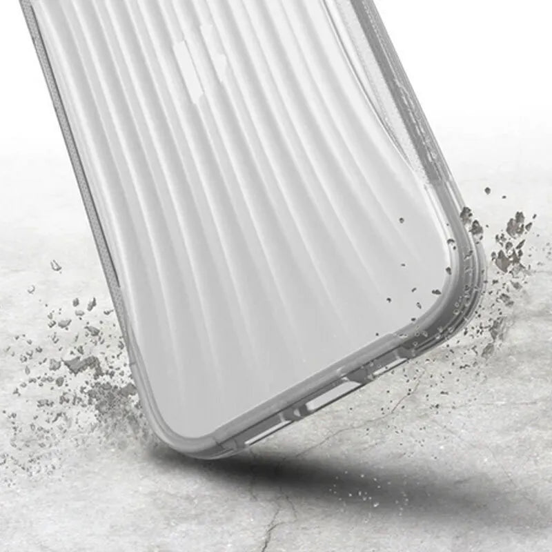 X-Doria Raptic Clutch - Biologiškai skaidus dėklas, skirtas iPhone 14 Pro (apsauga kritus iš 3m) (skaidrus)