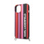 Karl Lagerfeld Color Stripes Strap – dėklas iPhone 14 (rožinis)