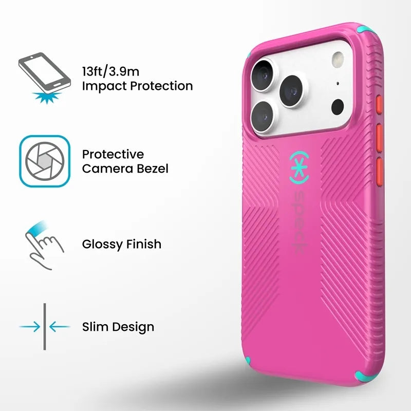 Speck Candyshell Icon MagSafe – dėklas, skirtas iPhone 18 Pro / 17 Pro (Bubblegum Pop)