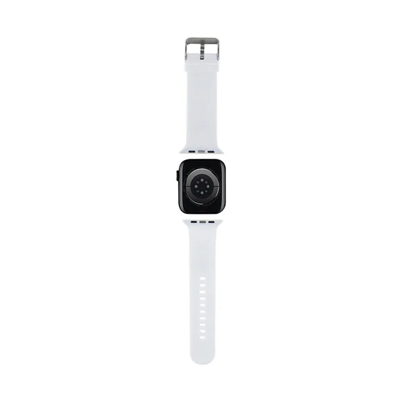 Karl Lagerfeld 3D Rubber Choupette Head NFT – apyrankė Apple Watch 42/44/45/49 mm laikrodžiams (balta)