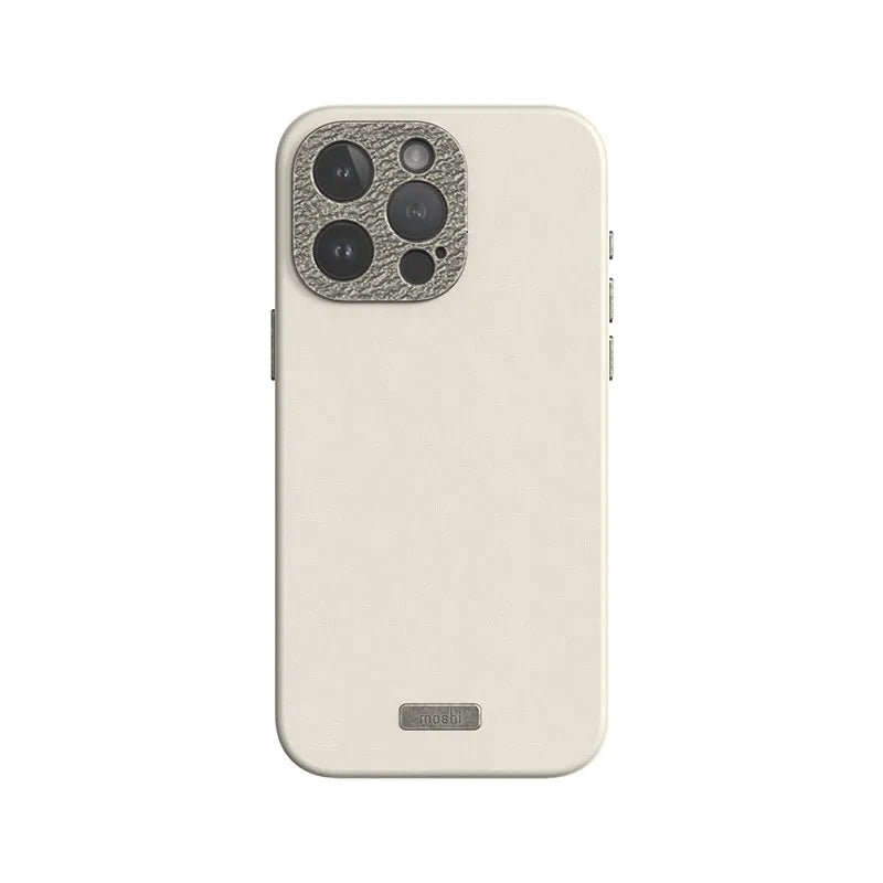 Moshi Napa MagSafe – odinis dėklas „iPhone 15 Pro Max“ (Eggnog White)