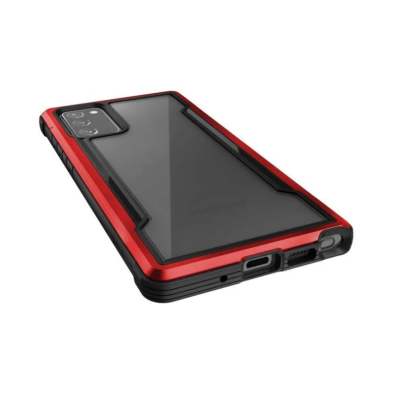 X-Doria Raptic Shield – aliumininis dėklas Samsung Galaxy Note 20 (kritimo testas 3m) (raudonas)