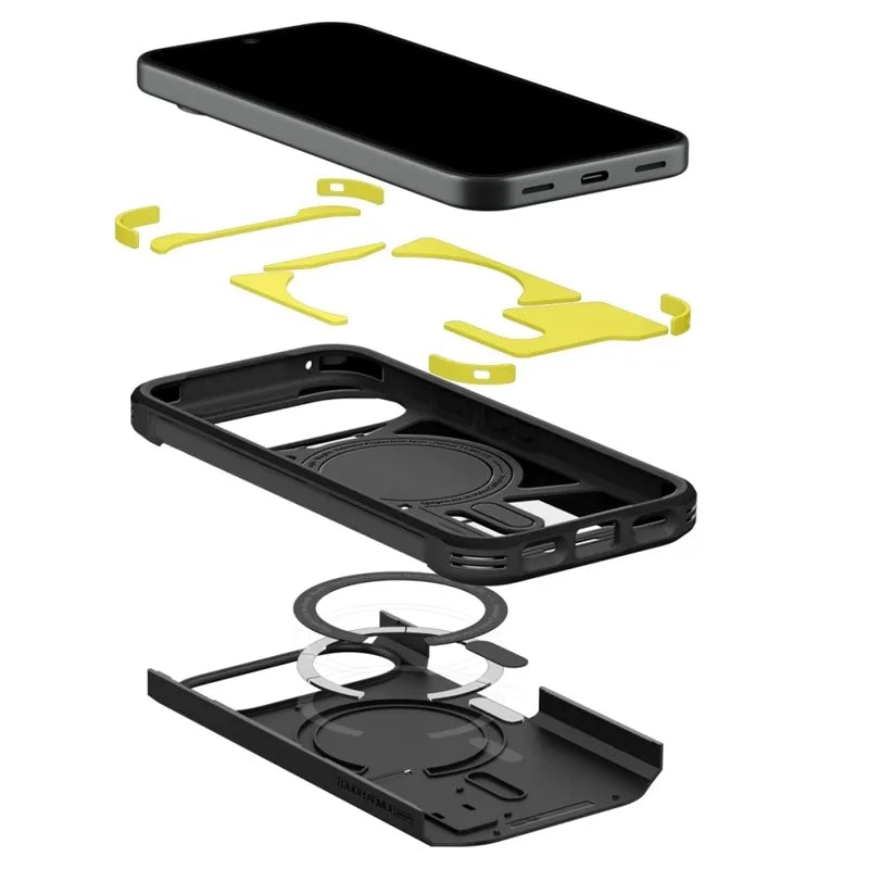 Spigen Tough Armor Mag MagSafe – dėklas Google Pixel 11 (juodas)