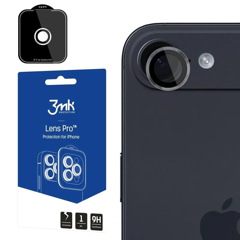 3mk Lens Protection Pro – kameros objektyvo stiklas, skirtas iPhone Air (skaidrus)