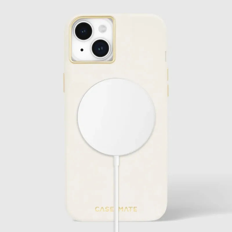 Case-Mate Silicone MagSafe – Dėklas iPhone 15 Plus (Smėlio spalvos)