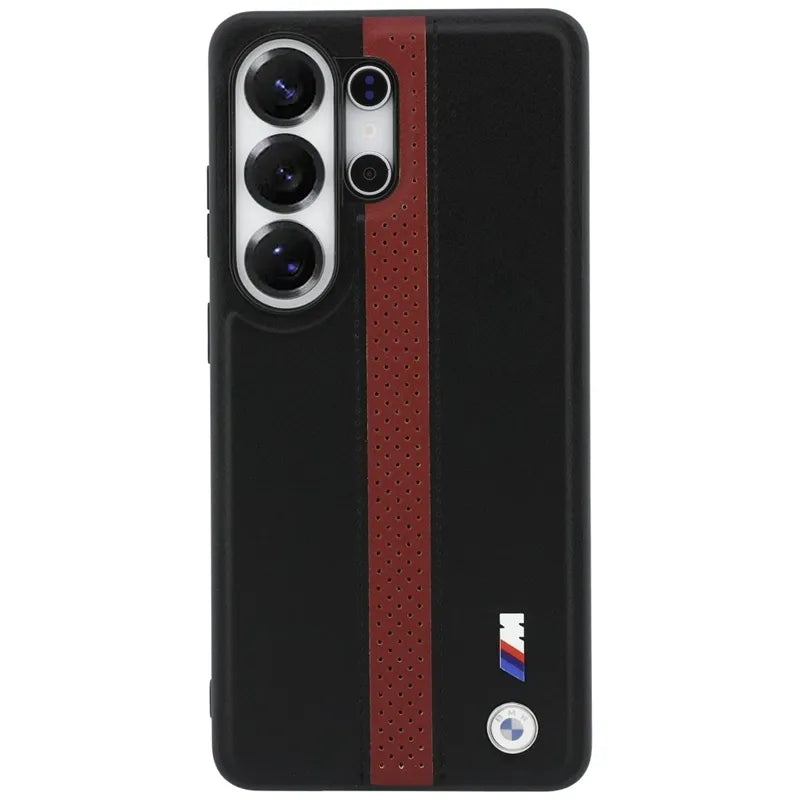 BMW M Perforated Stripe Logo MagSafe – Dėklas Samsung Galaxy S26 Ultra (raudonas)