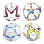 Dunlop – Mini treniruočių futbolo kamuolys vaikams, 32 panelės, 2 dydis (baltas/raudonas)