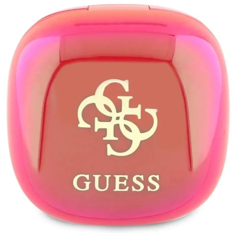 Guess 4G Printed Logo – Bluetooth TWS ausinės + įkrovimo dėklas (fuksijos spalvos)