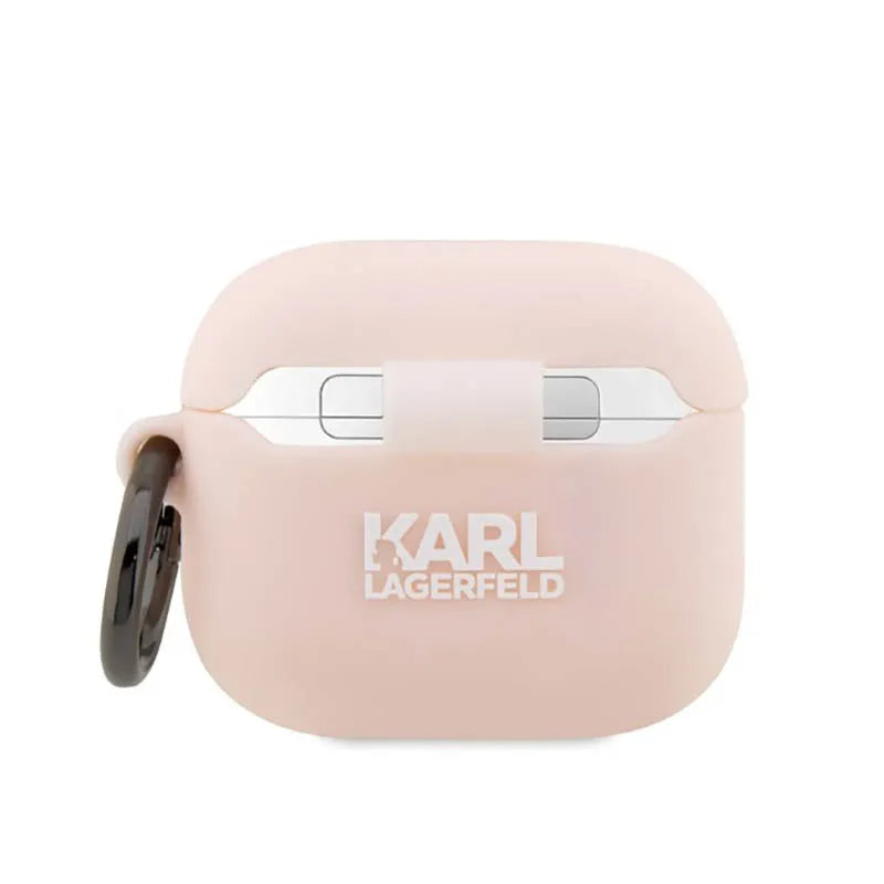 Karl Lagerfeld Silicone NFT Karl Head 3D – AirPods 3 dėklas (rožinis)