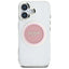 Guess IML Metal Colored Circle Classic Logo MagSafe - Dėklas iPhone 16 (rožinis)