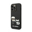Karl Lagerfeld Liquid Silicone Karl & Choupette MagSafe – dėklas iPhone 14 Pro (juodas)