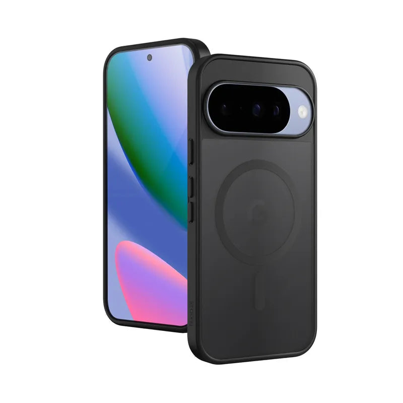 Crong Hybrid Matte Magnetic – MagSafe dėklas, skirtas Google Pixel 10 (juodas)