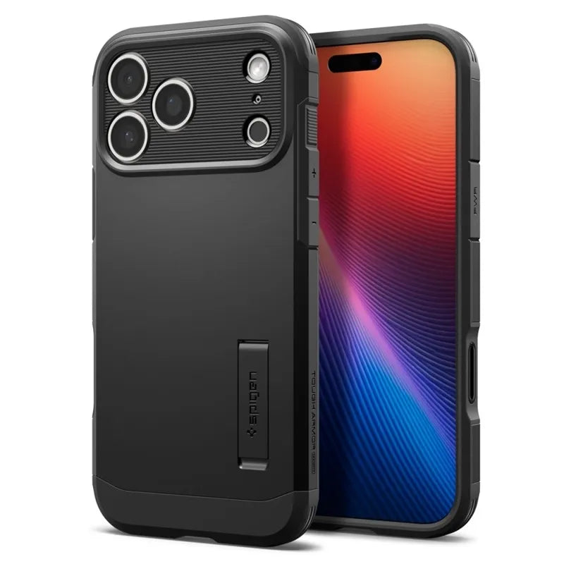 Spigen Tough Armor T Mag MagSafe – dėklas iPhone 17 Pro (juodas)