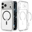 Spigen Ultra Hybrid Mag MagSafe – dėklas, skirtas iPhone 18 Pro / 17 Pro (skaidrus / grafito spalvos)