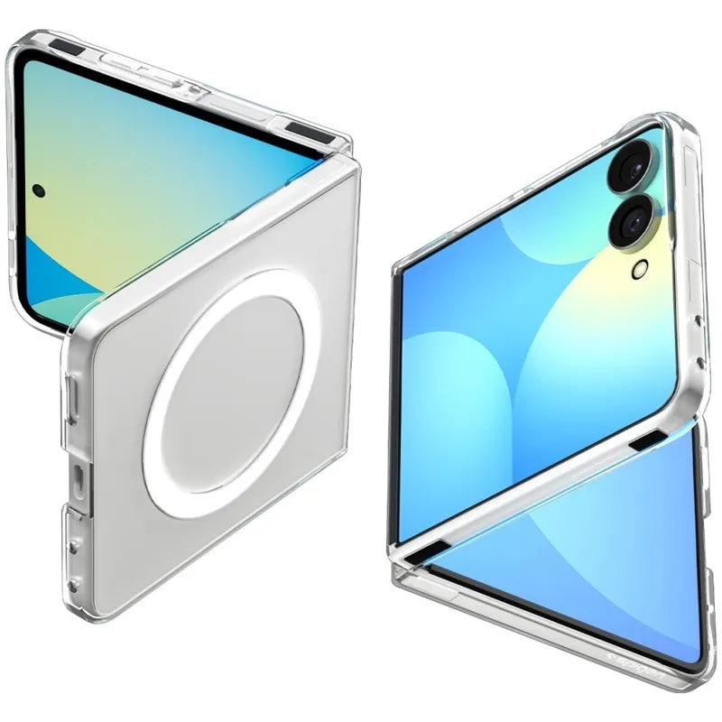 Spigen AirSkin MagSafe - dėklas Samsung Galaxy Z Flip 8 (skaidrus/baltas)