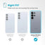 Speck Presidio Perfect-Clear Magnet – Samsung Galaxy S25 Ultra MagSafe dėklas (skaidrus / chromo apdaila / Serene Silver)
