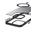 Crong Hybrid Frost MAG Cover – iPhone 15 Pro Max MagSafe dėklas (juodas)