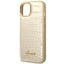„Guess Croco Collection“ – dėklas „iPhone 14 Plus“ (auksinis)
