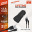 Energizer HardCase – Automobilinis įkroviklis 2x USB-A 2.4A + USB-C ir „Micro USB“ kabelis (juodas)
