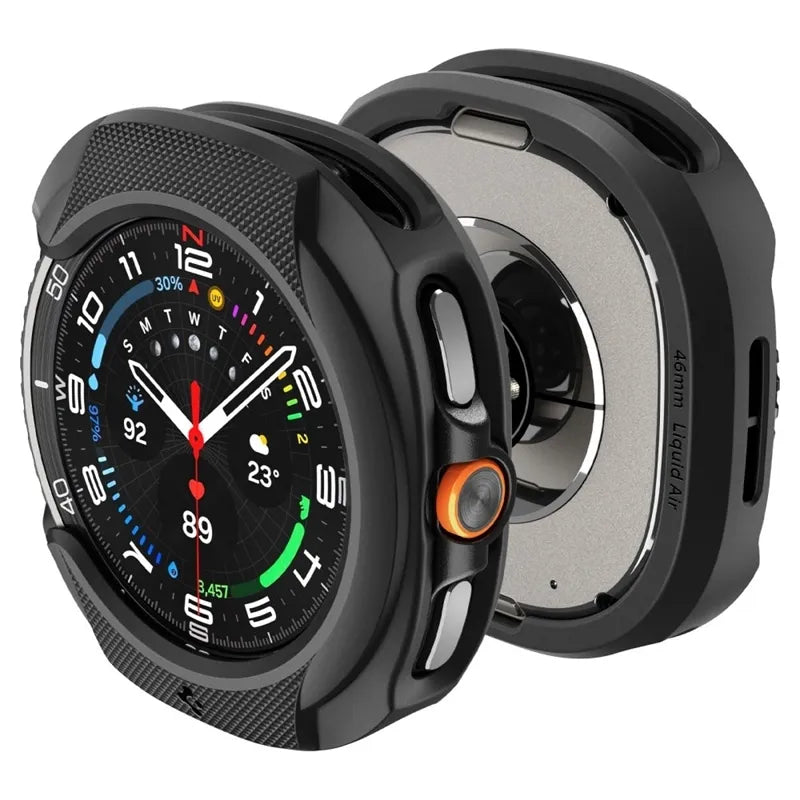 Spigen Liquid Air – dėklas Samsung Galaxy Watch 8 Classic 46 mm (matinė juoda)